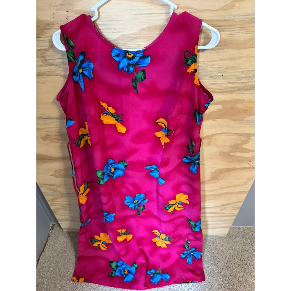 Women's Lady Darian‎ Floral Sheath Dress 16 White Lotus Vibes